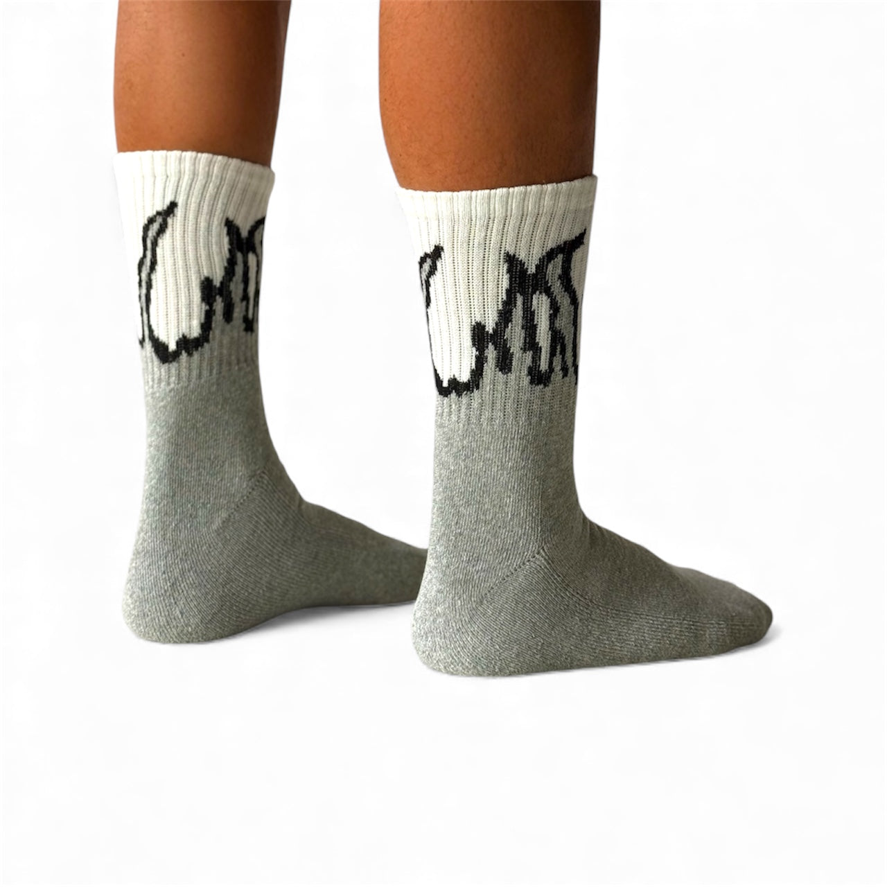 SOCKS FLAME GREY/WHITE