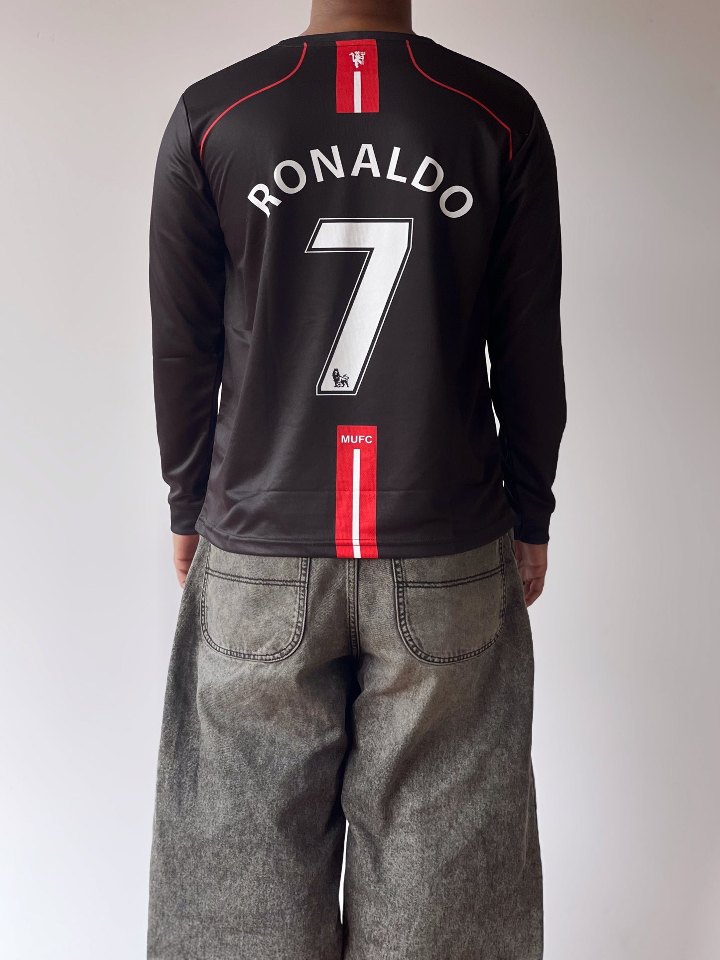 Manchester United AIG Black (Full Sleeve Embroidery)