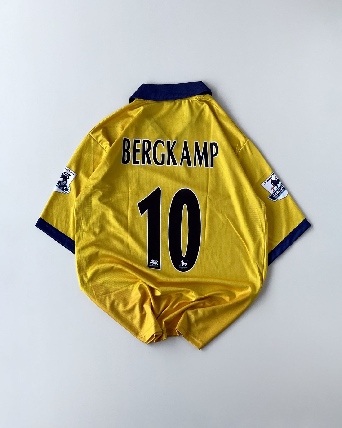 ARSENAL BERGKAMP YELLOW KIT RETRO