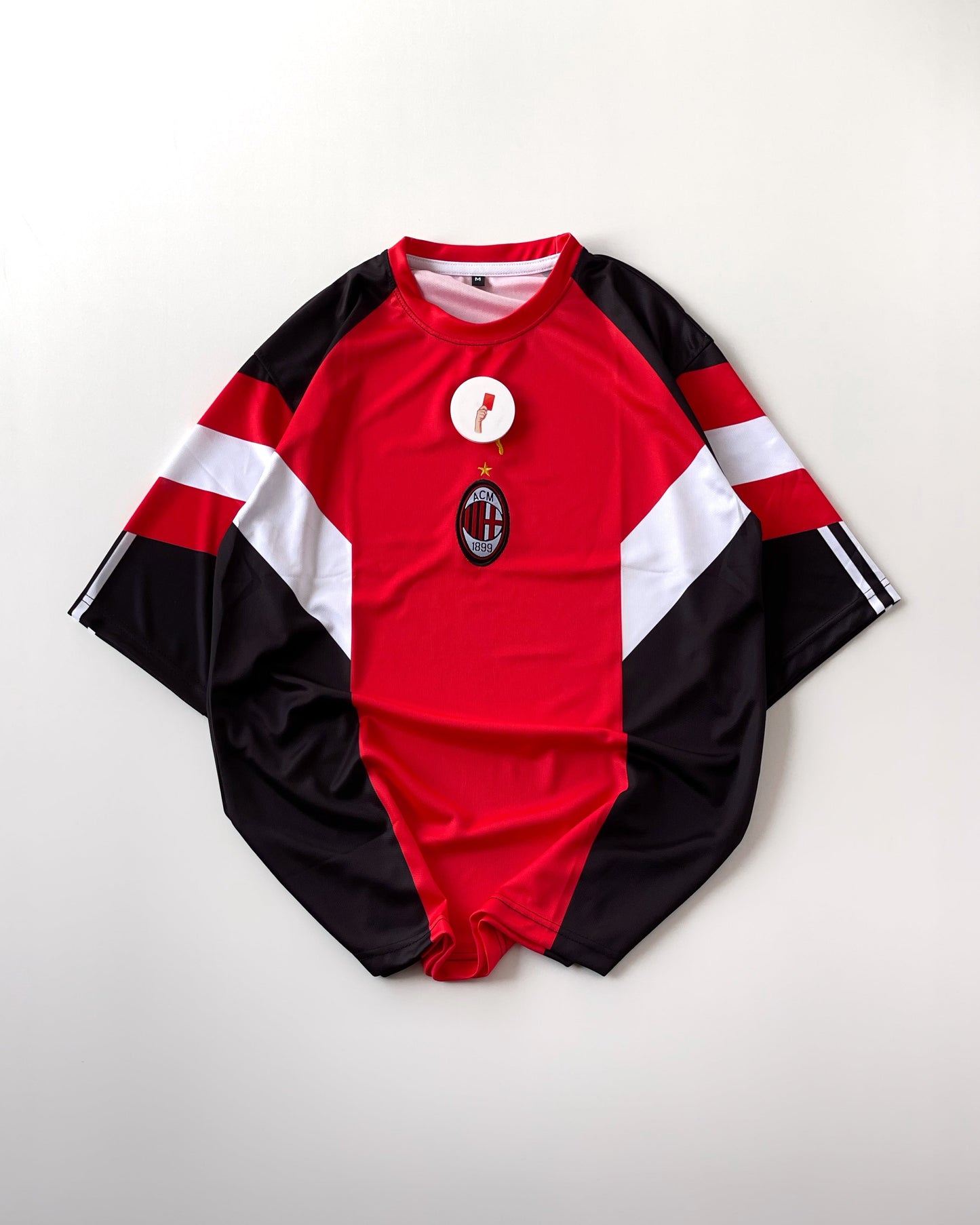 AC MILAN PLAIN TSHIRT INSPO JERSEY (oversized embroidery)