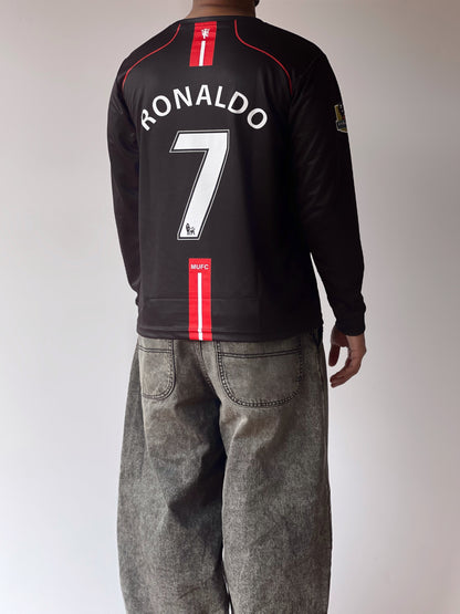 Manchester United AIG Black (Full Sleeve Embroidery)