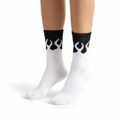 SOCKS FLAME NEW BLACK