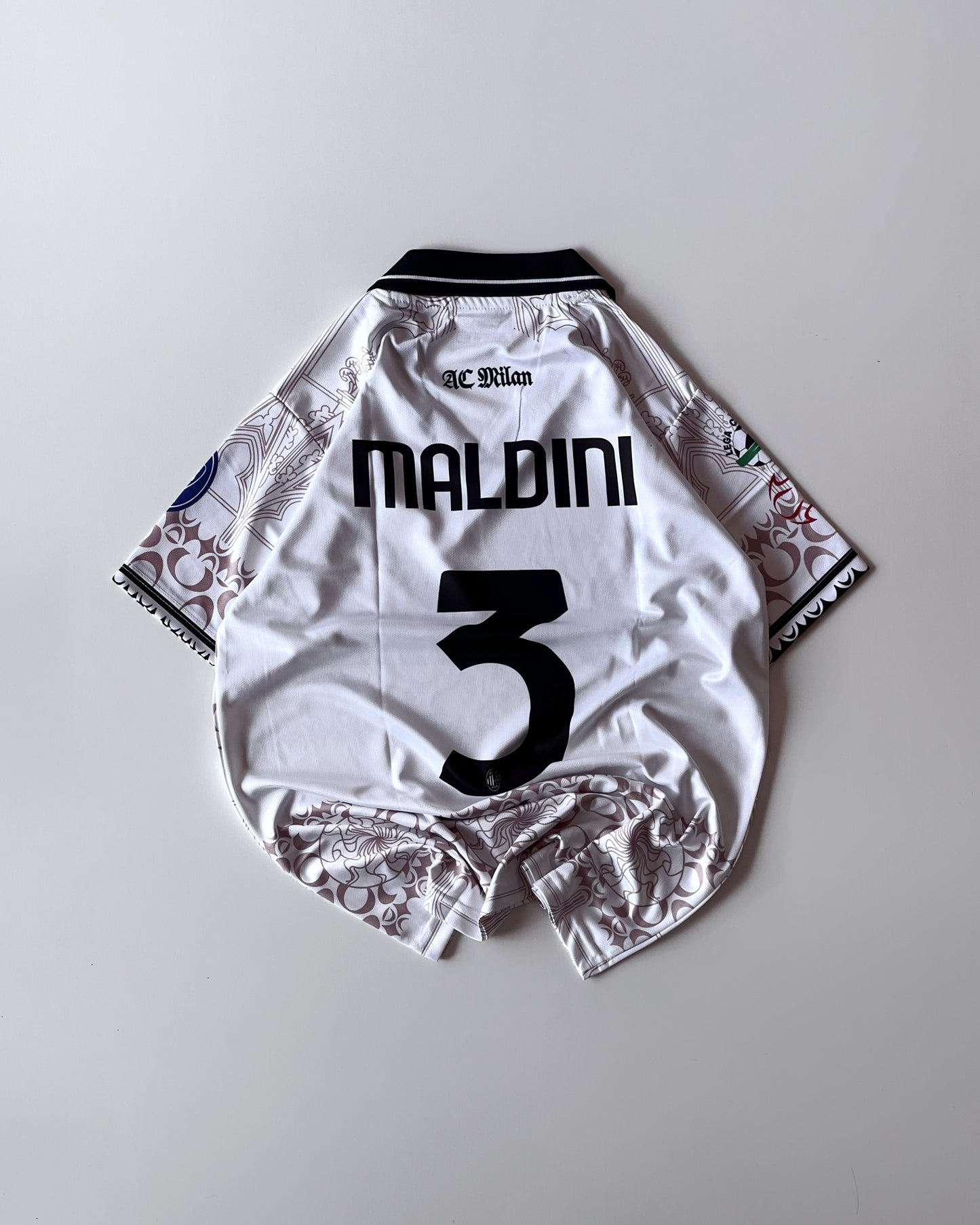 MALDINI AC MILAN RETRO WHITE (embroidery)