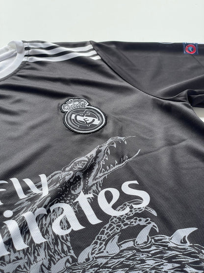 REAL MADRID DRAGON BLACK CRISTIANO RONALDO (Full sleeve Embroidery)