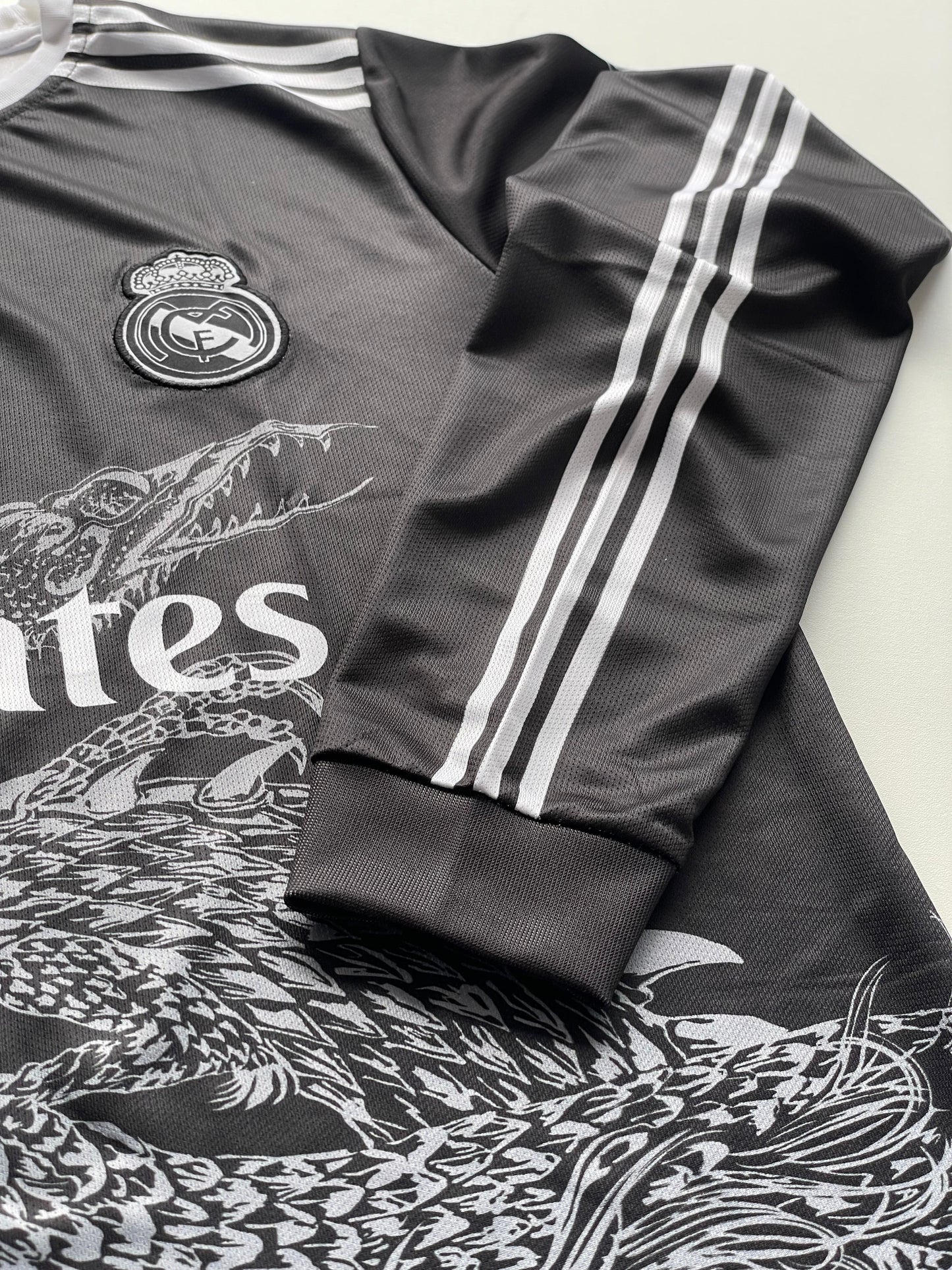 REAL MADRID DRAGON BLACK CRISTIANO RONALDO (Full sleeve Embroidery)