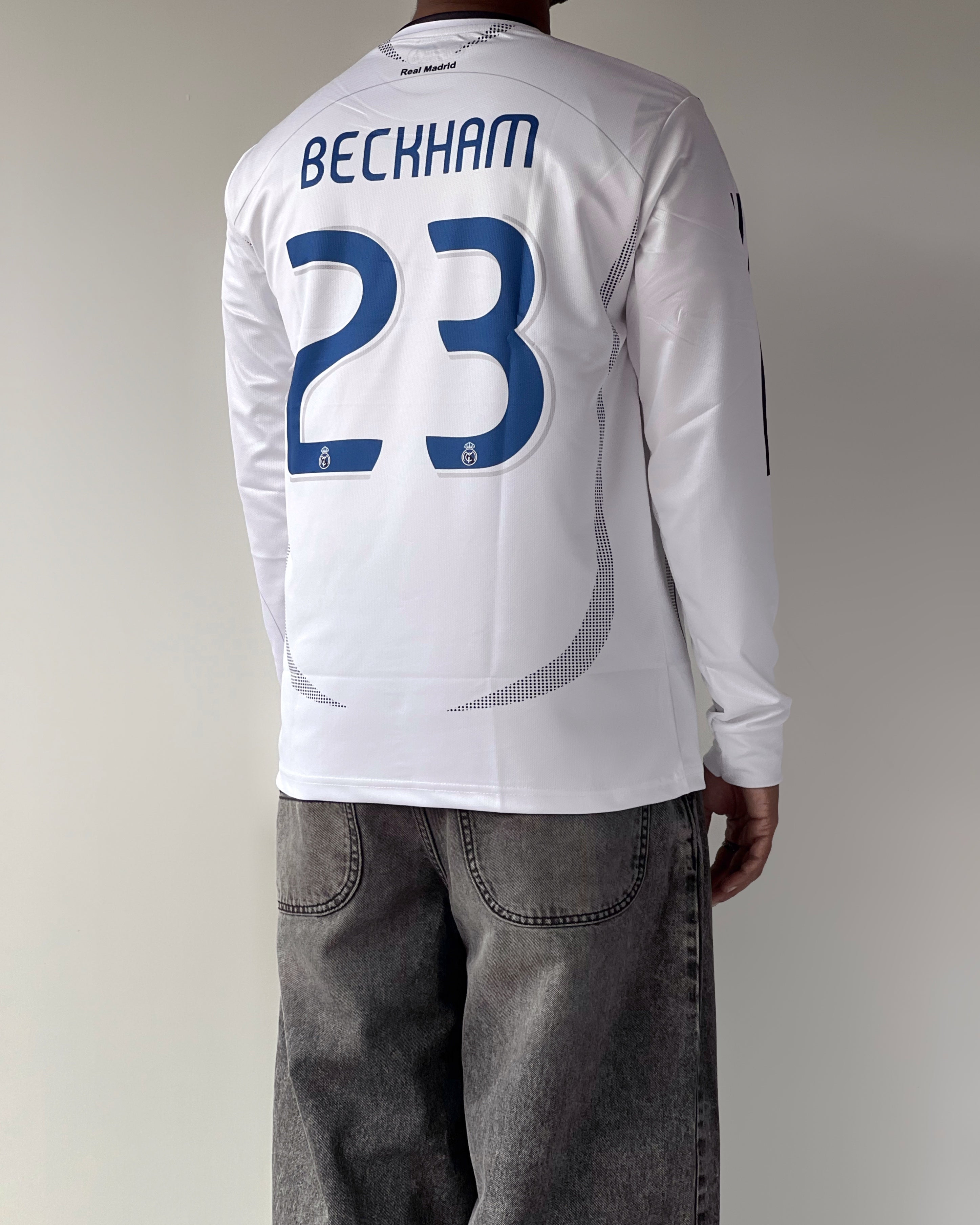 BENQ BECKHAM REAL MADRID RETRO ( Full Sleeve Embroidery)