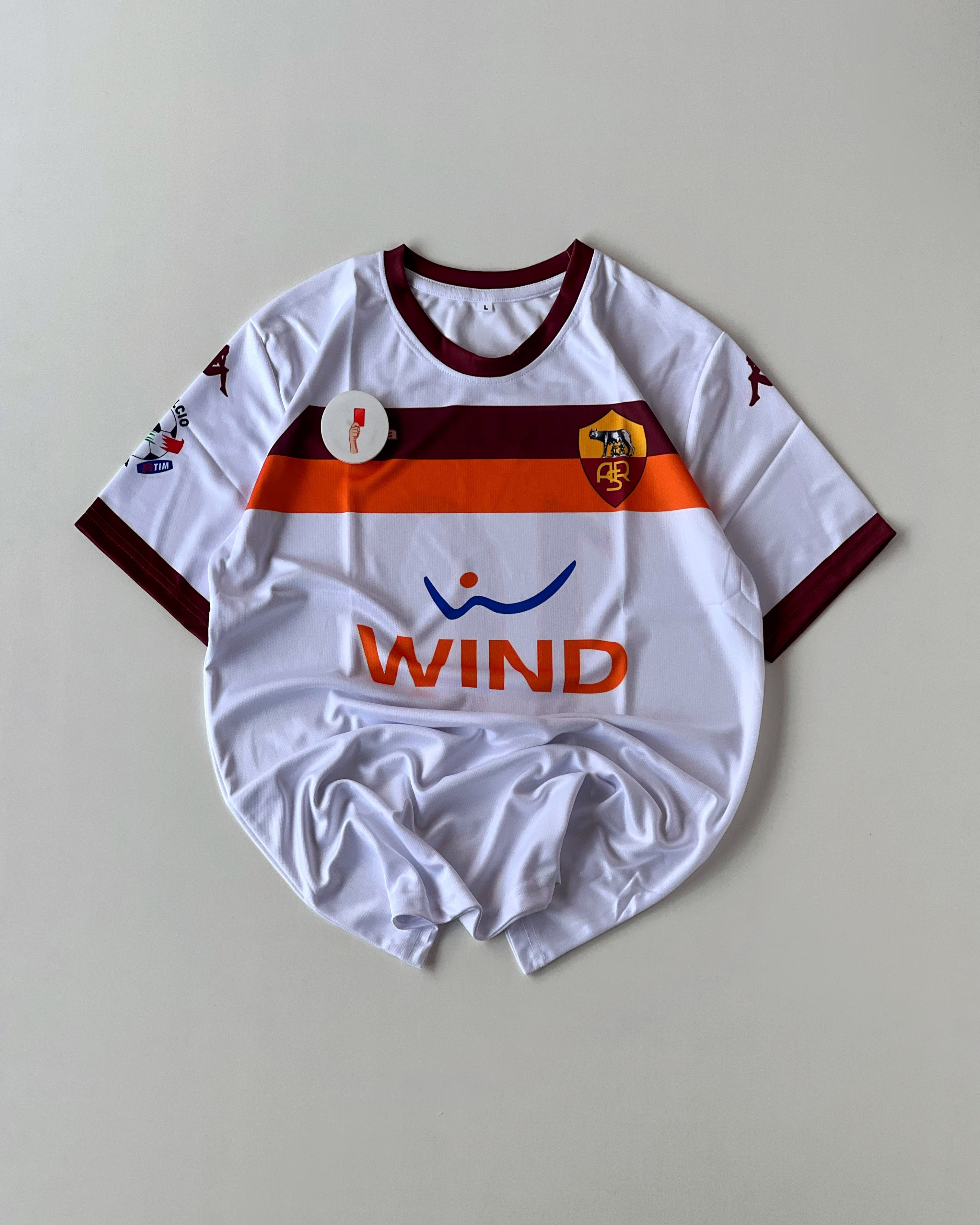 TOTTI AS ROMA RETRO WHITE KIT