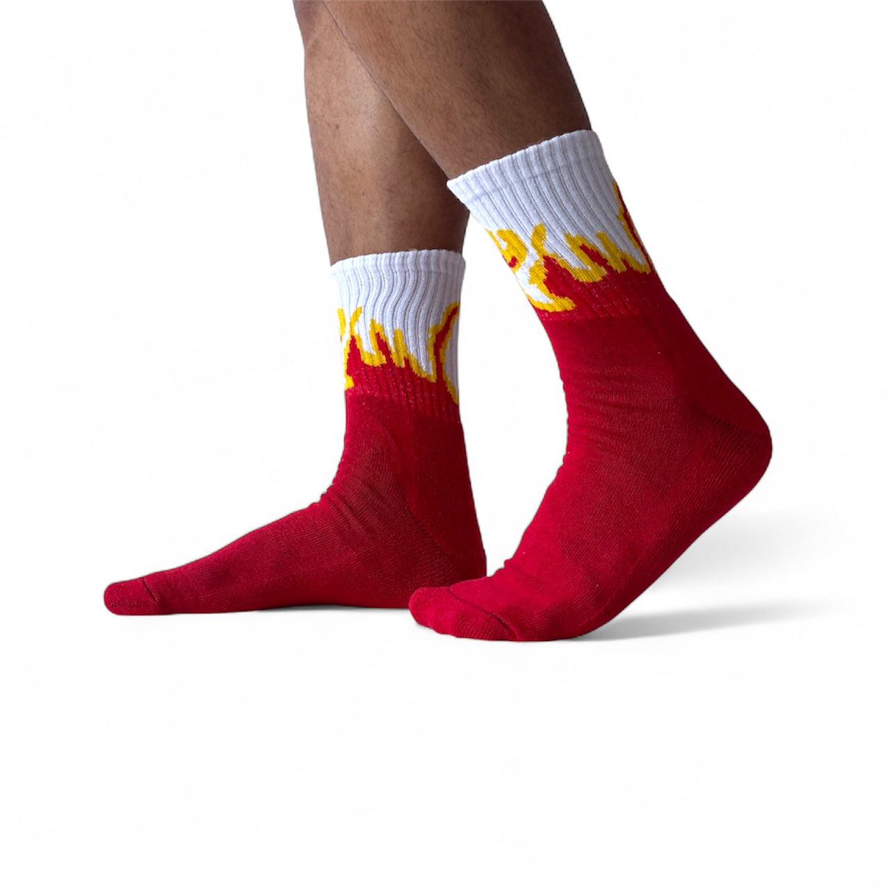 FLAME INSPIRED CALF-LENGTH SOCKS
