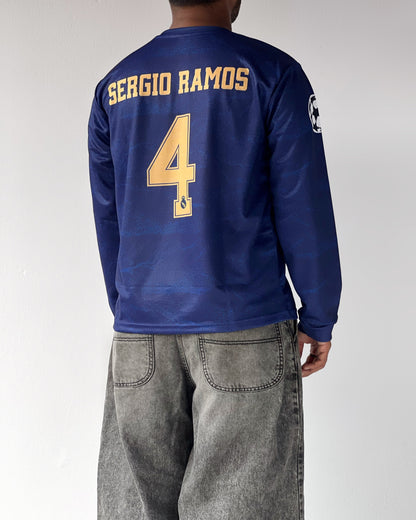 REAL MADRID RAMOS RETRO AWAY VERSION (Full Sleeve)