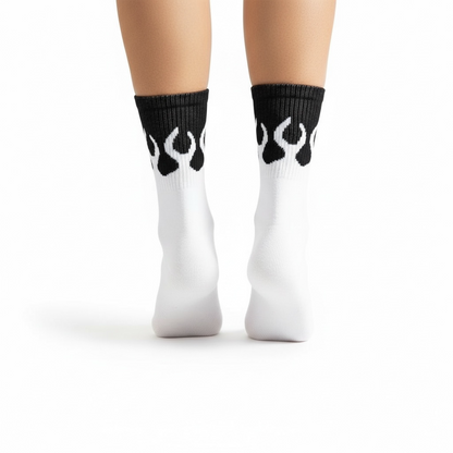 SOCKS FLAME NEW BLACK