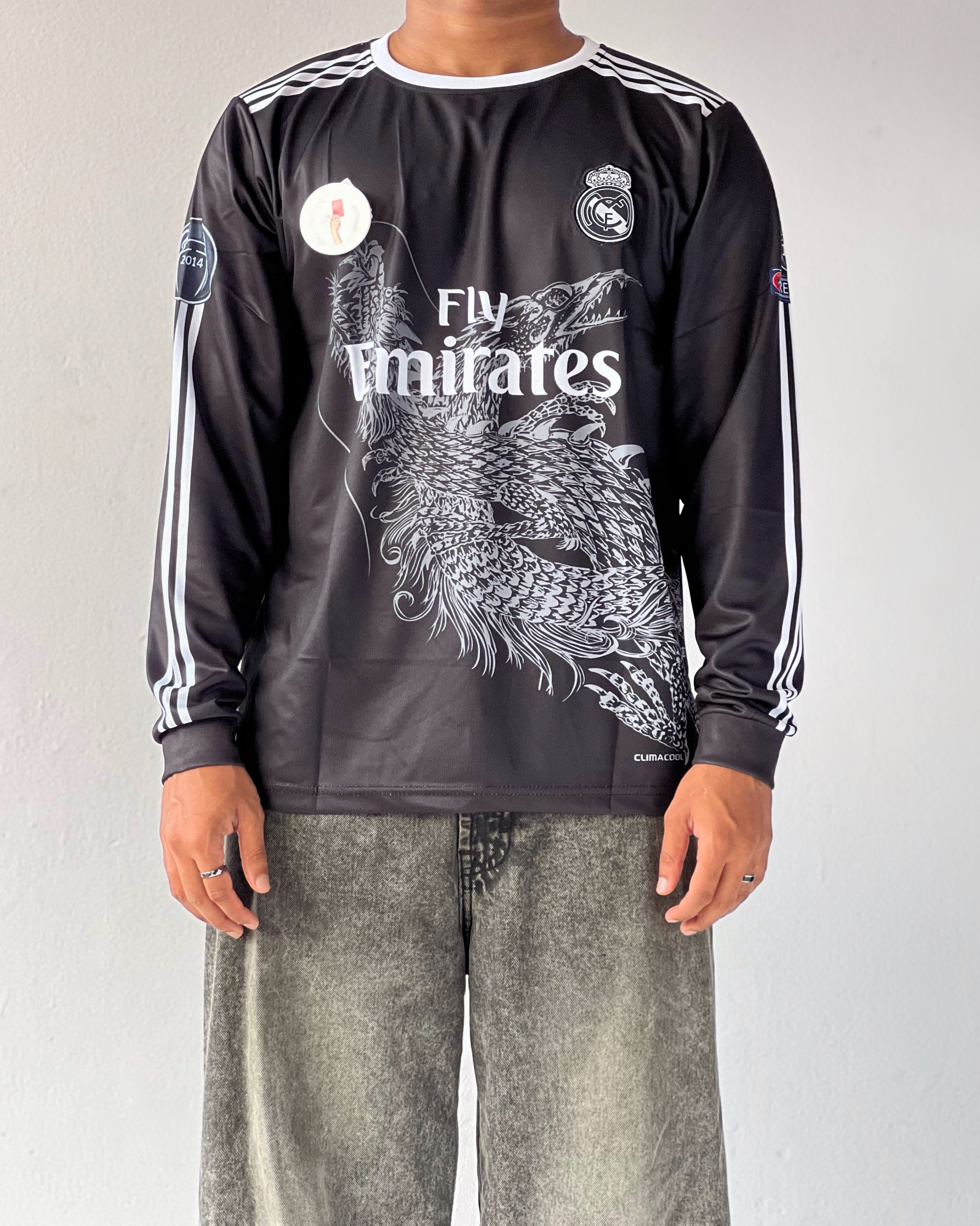 REAL MADRID DRAGON BLACK CRISTIANO RONALDO (Full sleeve Embroidery)