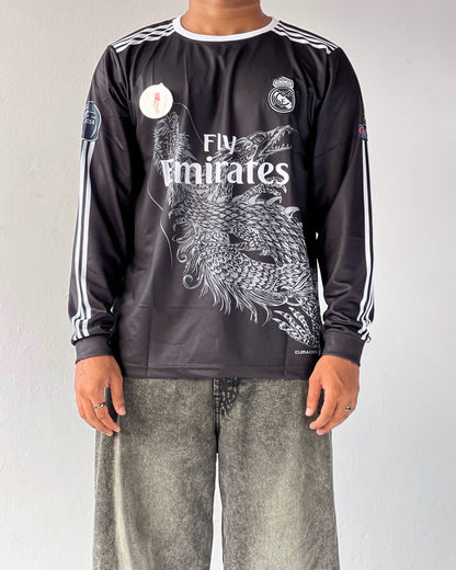 REAL MADRID DRAGON BLACK CRISTIANO RONALDO (Full sleeve Embroidery)