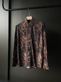 brown full sleeve floral